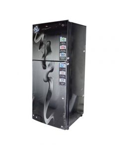 PEL Curved Glass Door Freezer-on-Top Refrigerator 9 Cu Ft Black (PRCGD-2550) - Musab Mall-1 (3 Months 0% Percent Profit Product Available On 48 Months Installment)